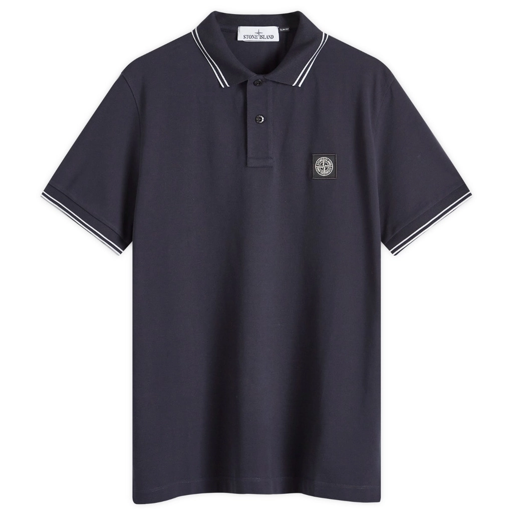 Stone Island Men's Patch Polo Navy Blue